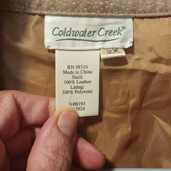 Coldwater women's suede jacket 2x - Picture 2 of 3